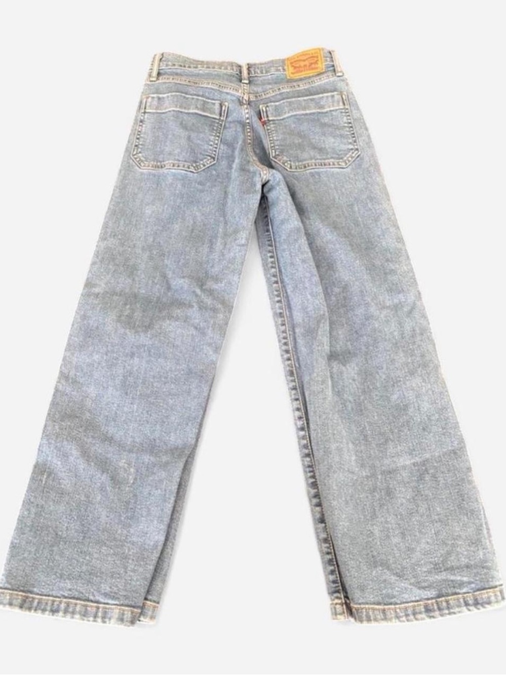 Levi's Light Blue Wide Leg Jeans - Flared Back View